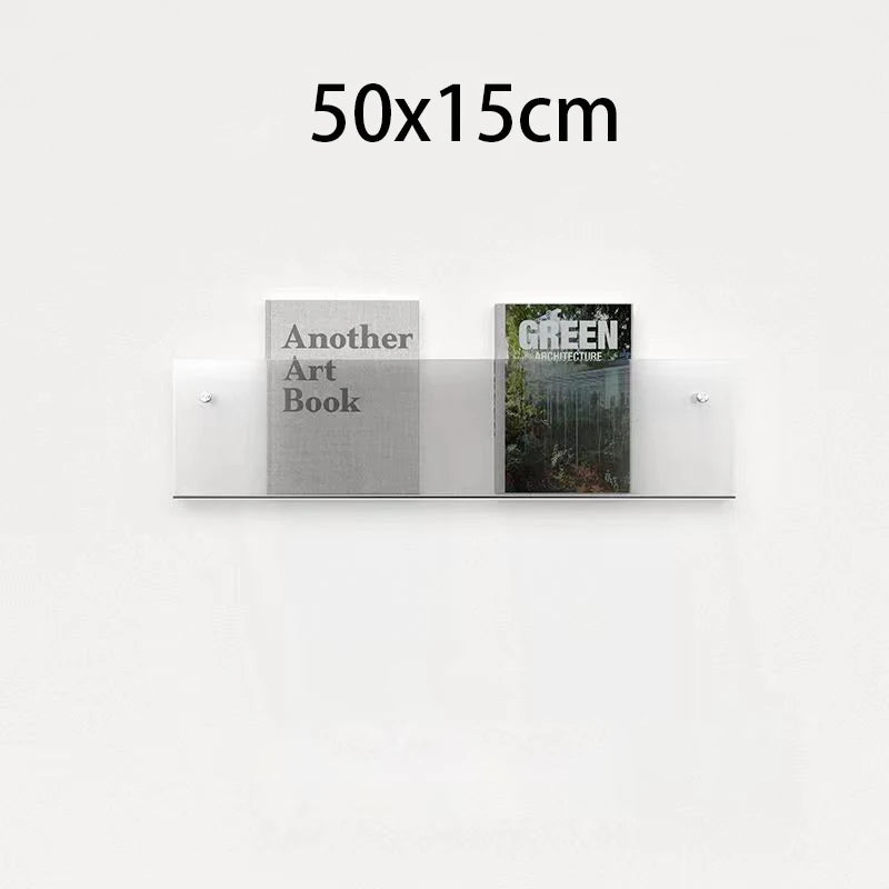 "VISIBLE" ACRYLIC BOOKSHELF