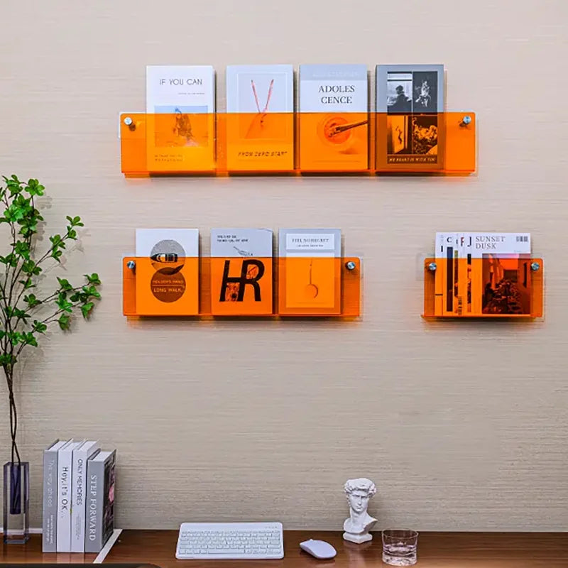 "VISIBLE" ACRYLIC BOOKSHELF