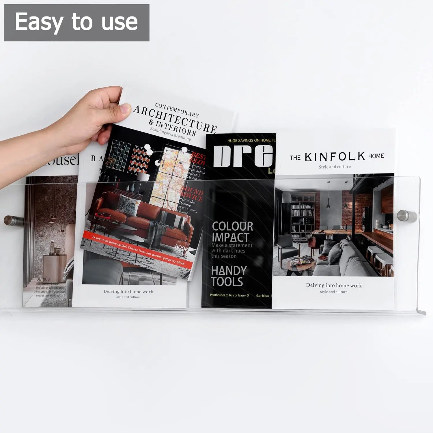 "VISIBLE" ACRYLIC BOOKSHELF