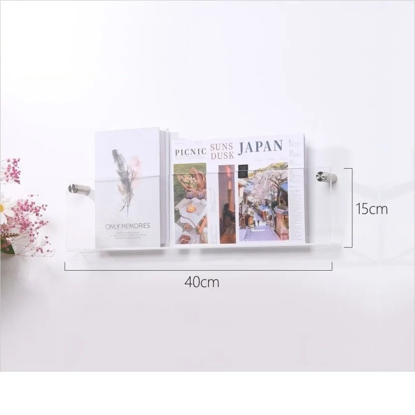 "VISIBLE" ACRYLIC BOOKSHELF
